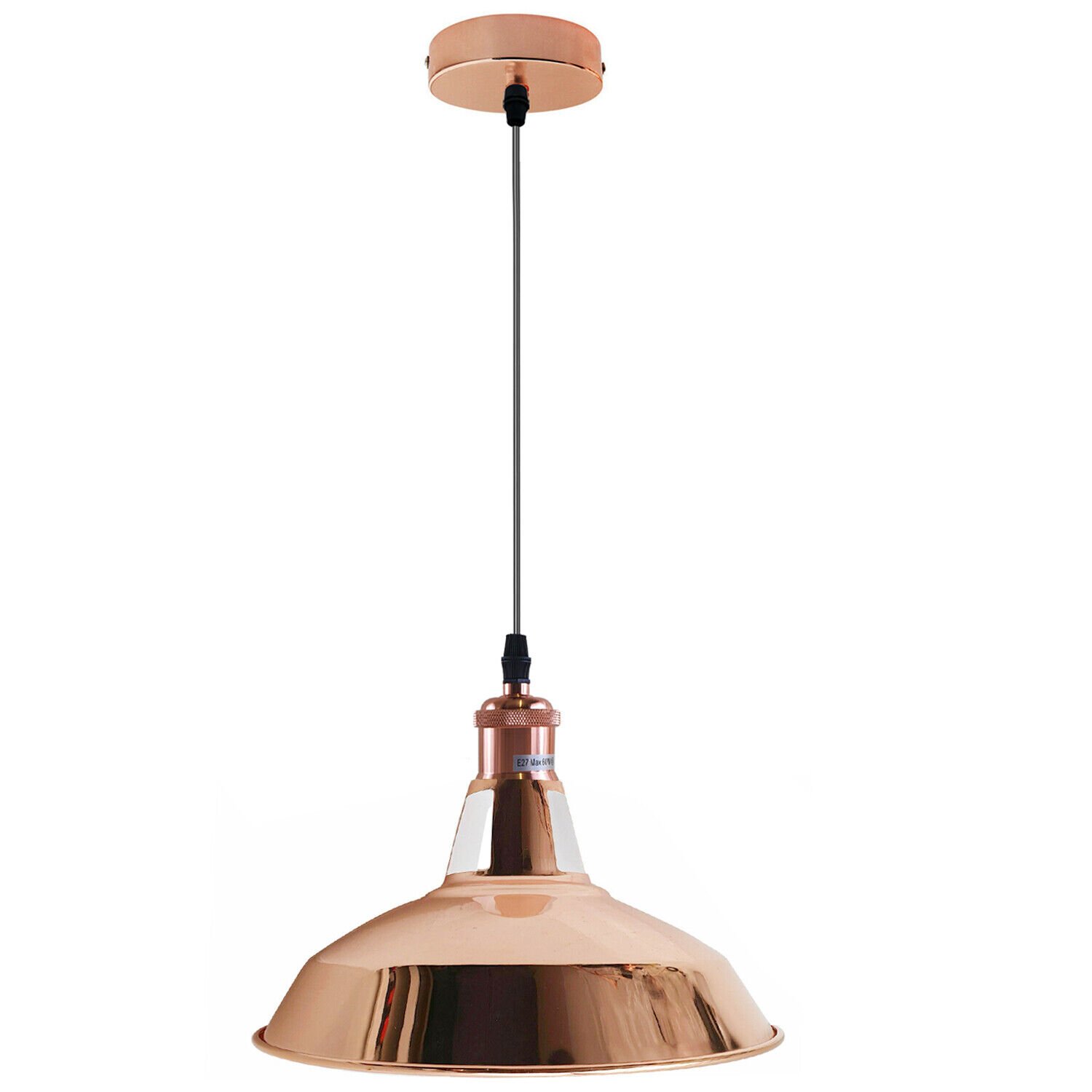 Vintage Industrial Lampshade Hanging Pendant Light Ceiling Lantern Pub Diner UK