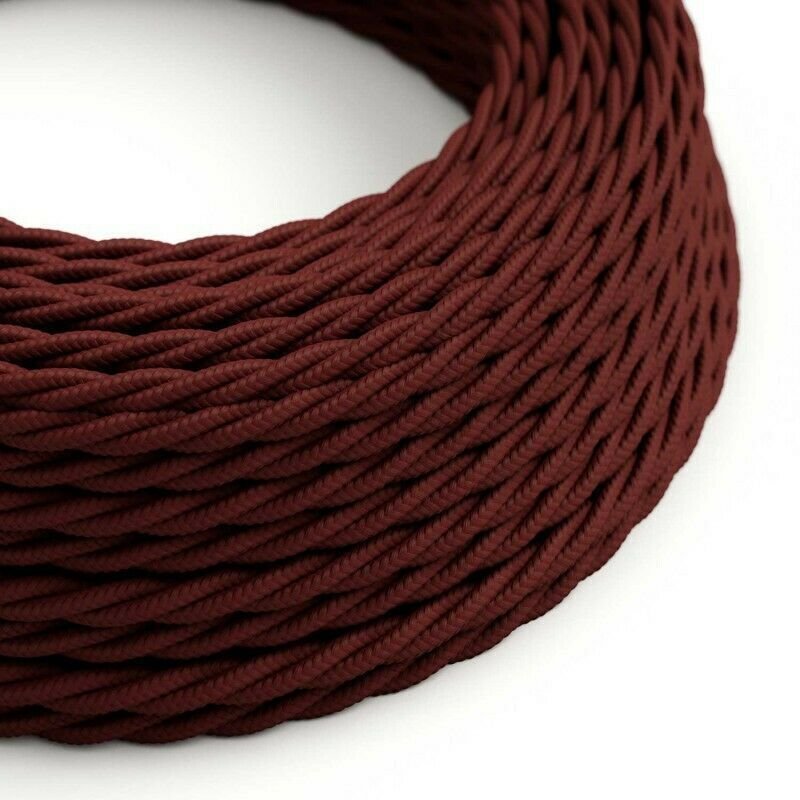 Vintage Color Fabric Cable Wire 2 Core Twisted Electric Light Lamp 5 Pack Cable - Picture 83 of 107
