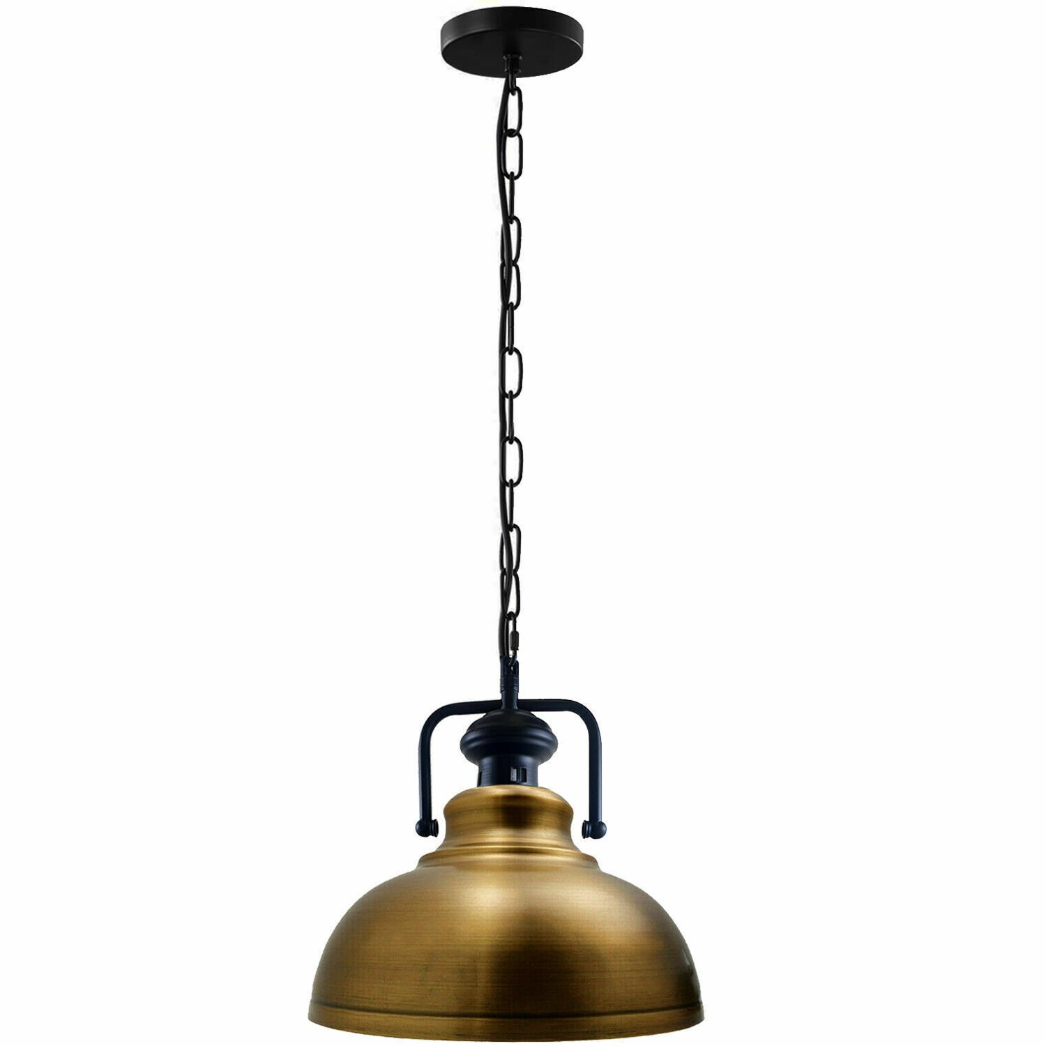 Metal Pendant Chain Light Shade Ceiling Lamp Industrial Bedroom Kitchen Lamps - Picture 16 of 25