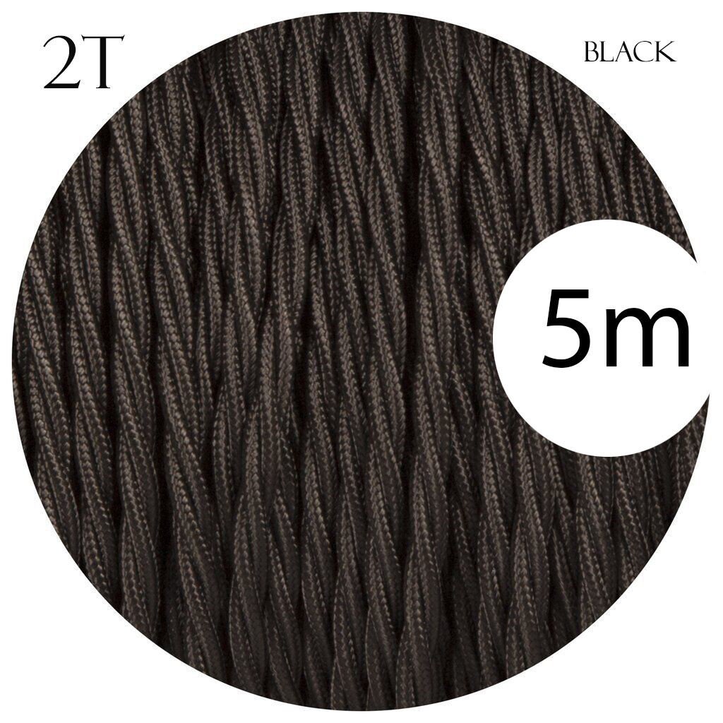 Vintage Color Fabric Cable Wire 2 Core Twisted Electric Light Lamp 5 Pack Cable - Picture 77 of 107