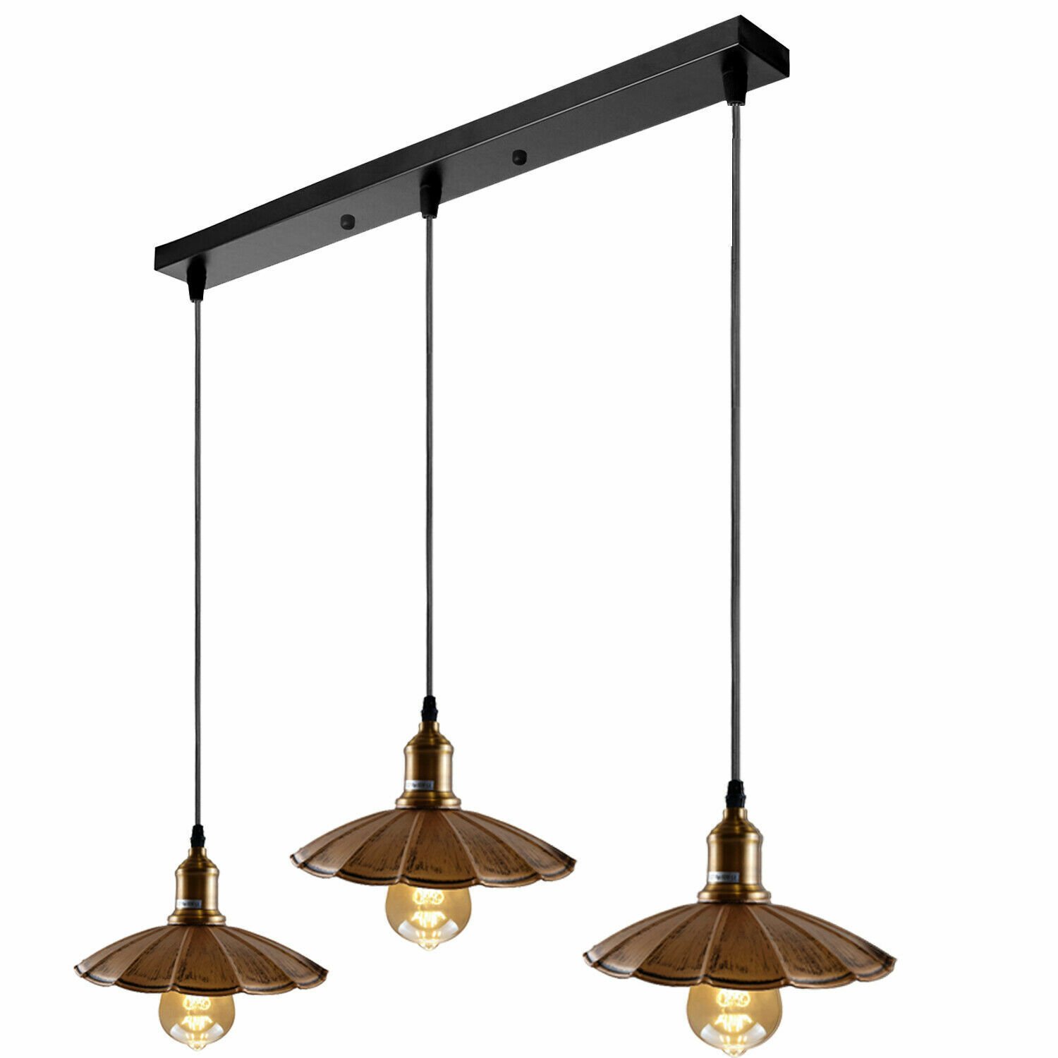 Ceiling Pendant Light Metal Retro Loft Industrial Lampshades E27 Screw Holder UK - Picture 24 of 29
