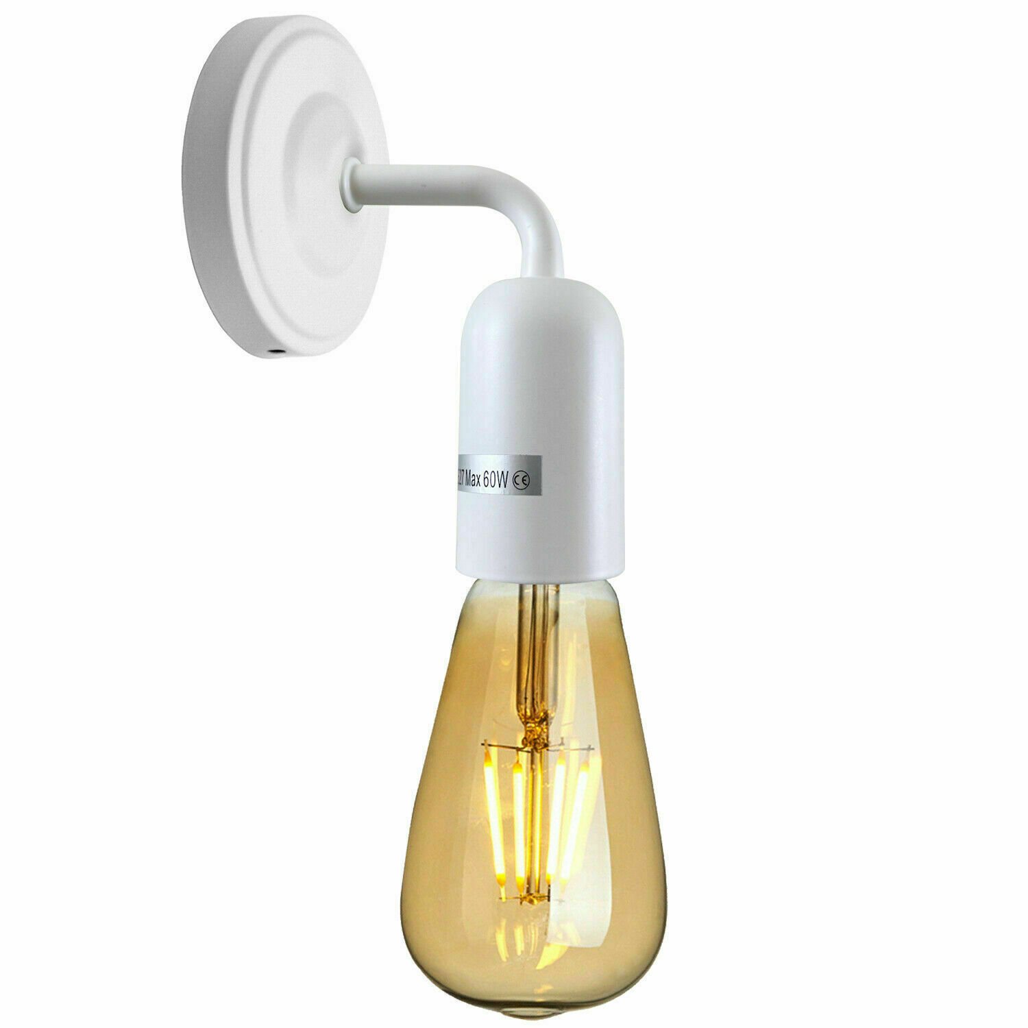 Kit de iluminación de montaje de soporte de lámpara de pared colgante flexible de tela rosa de techo - Imagen 12 de 54