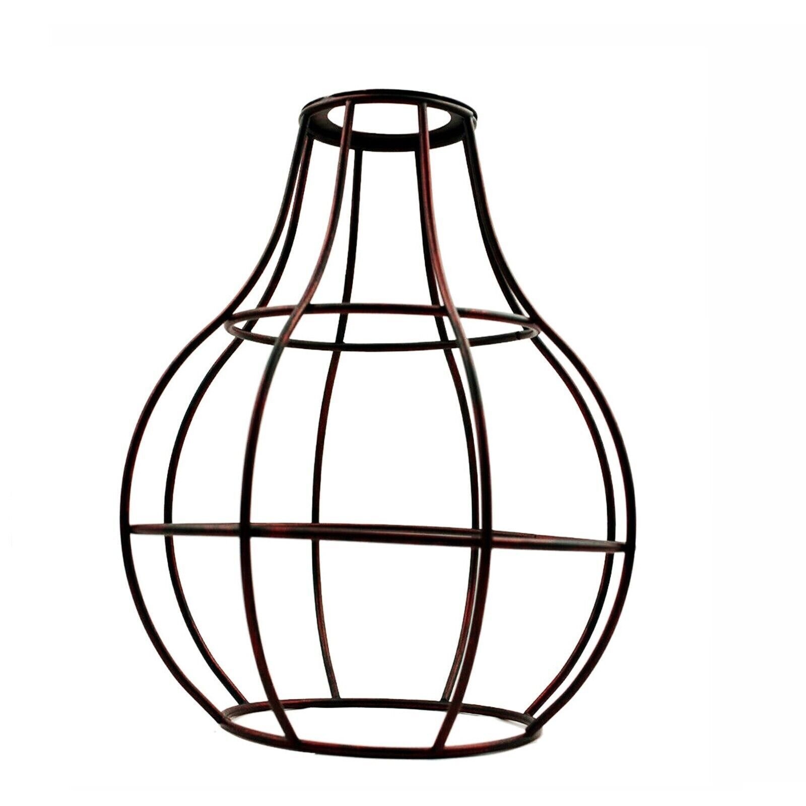 Lámpara colgante de metal techo industrial geométrico alambre jaula pantalla decoración - Imagen 23 de 24