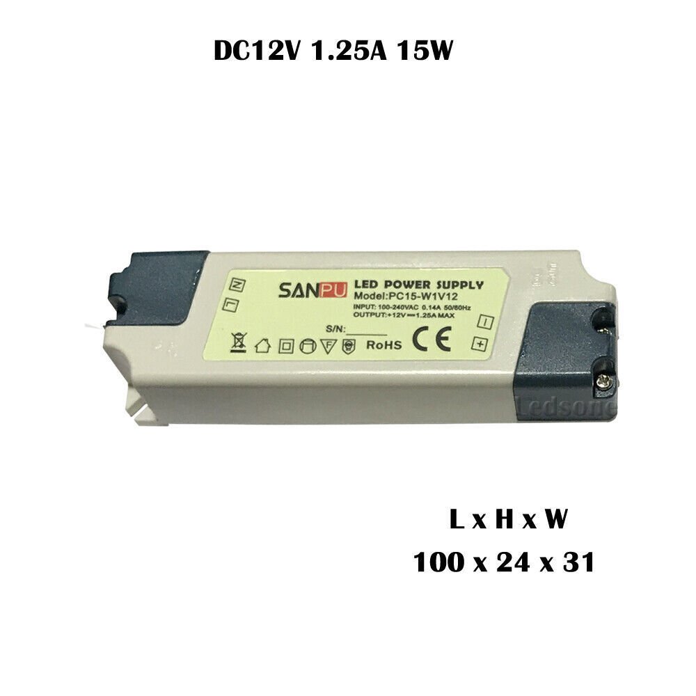 LED Treiber Netzteil Transformator AC 240V - DC12V Netzteil für LED Glühbirnen - Bild 9 von 13