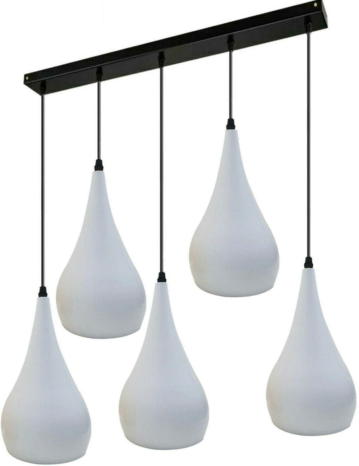 5 Köpfe Moderne Pendelleuchte Deckenlampe Hängekronleuchter Loft Café Leuchte - Bild 18 von 21
