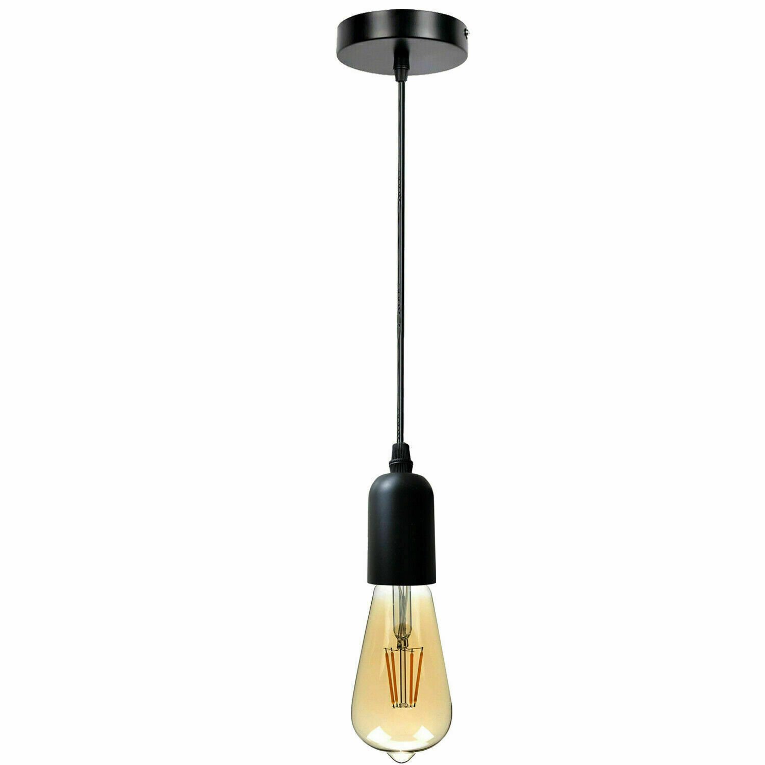 Kit de iluminación de montaje de soporte de lámpara de pared colgante flexible de tela rosa de techo - Imagen 22 de 54