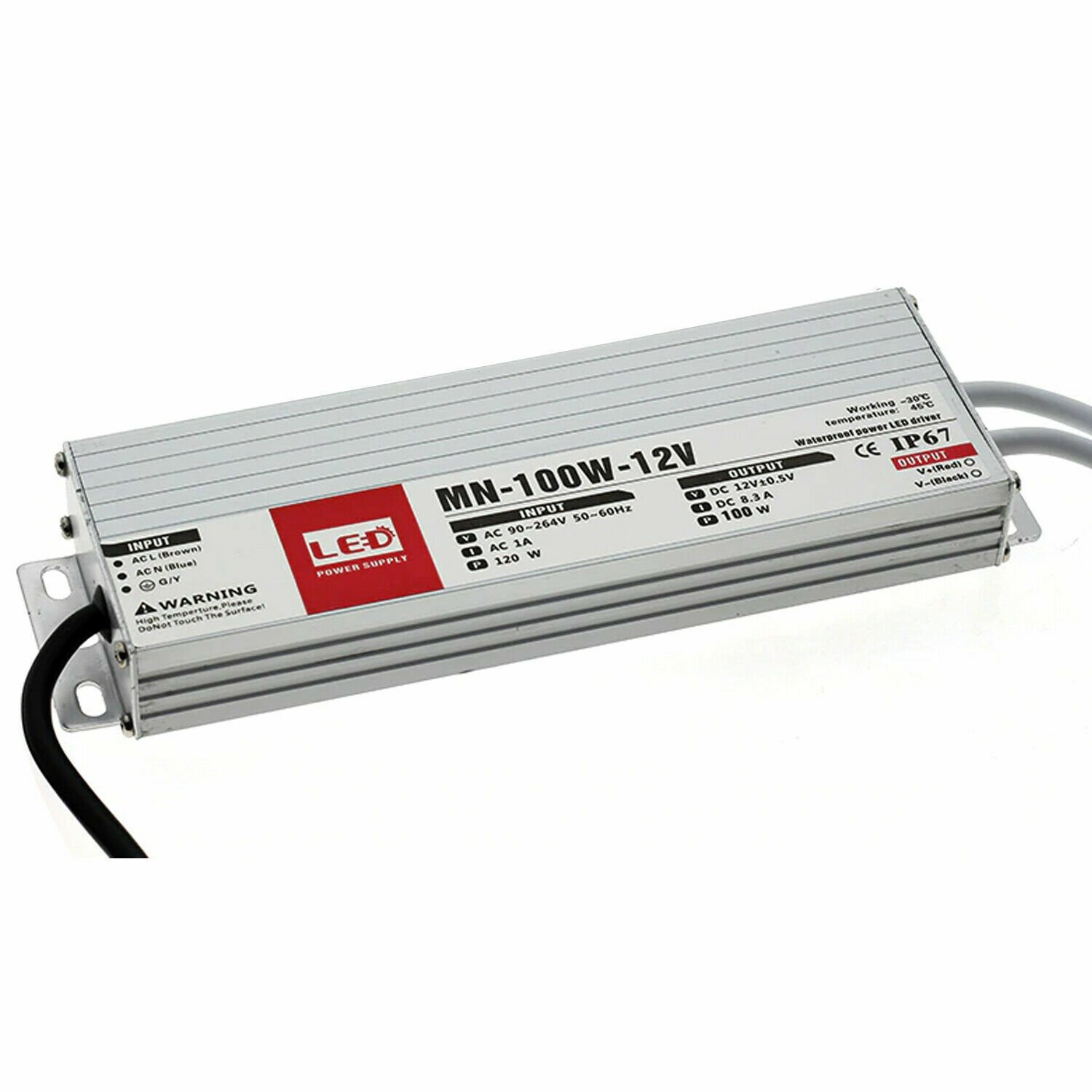IP67 Ulta Slim AC 240V a DC 12V - LED Controlador Interruptor Fuente de Alimentación Transformador Reino Unido - Imagen 11 de 14