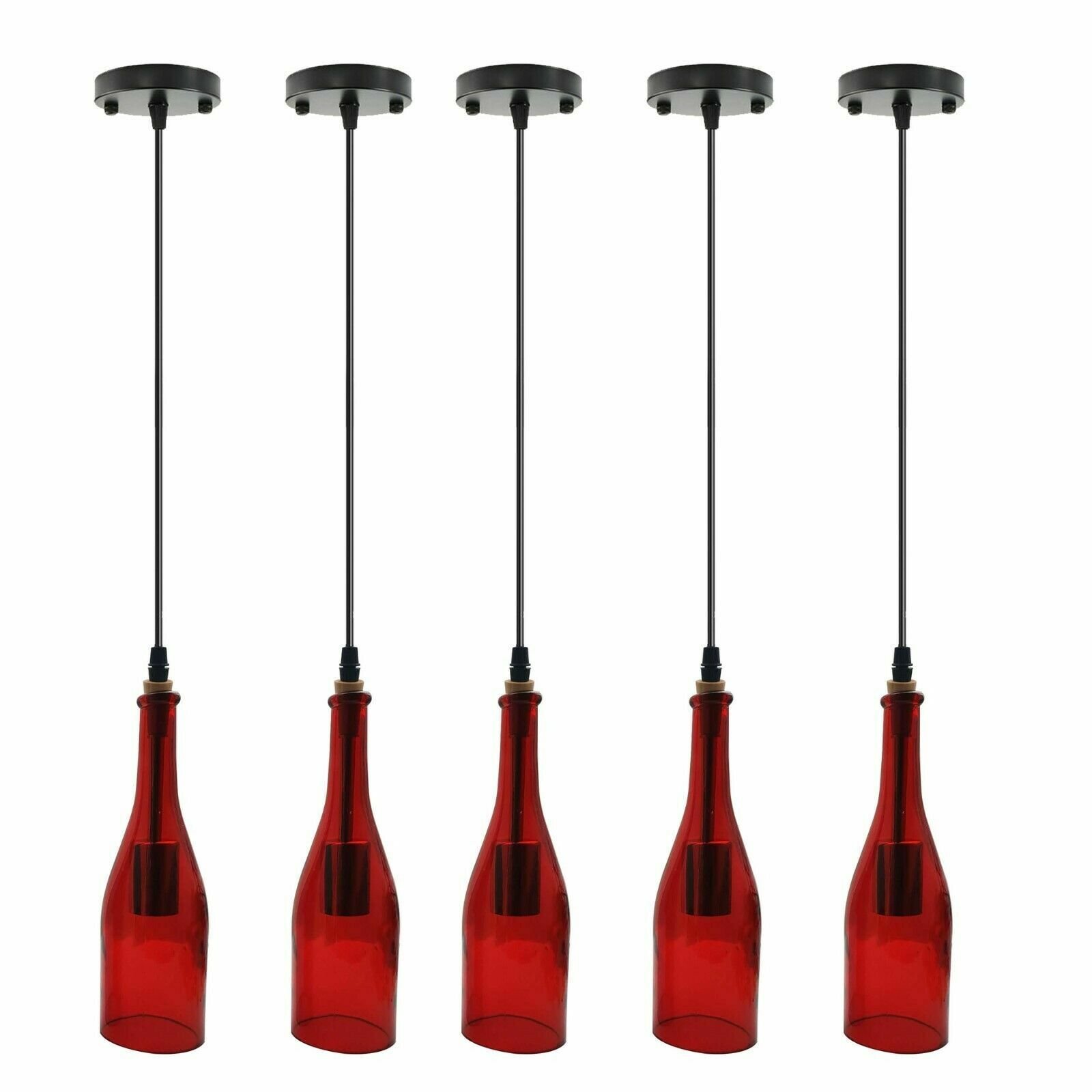 Moderne Deckenlampe Weinflasche Kronleuchter Pendelleuchte Hängelampenschirm - Bild 14 von 34