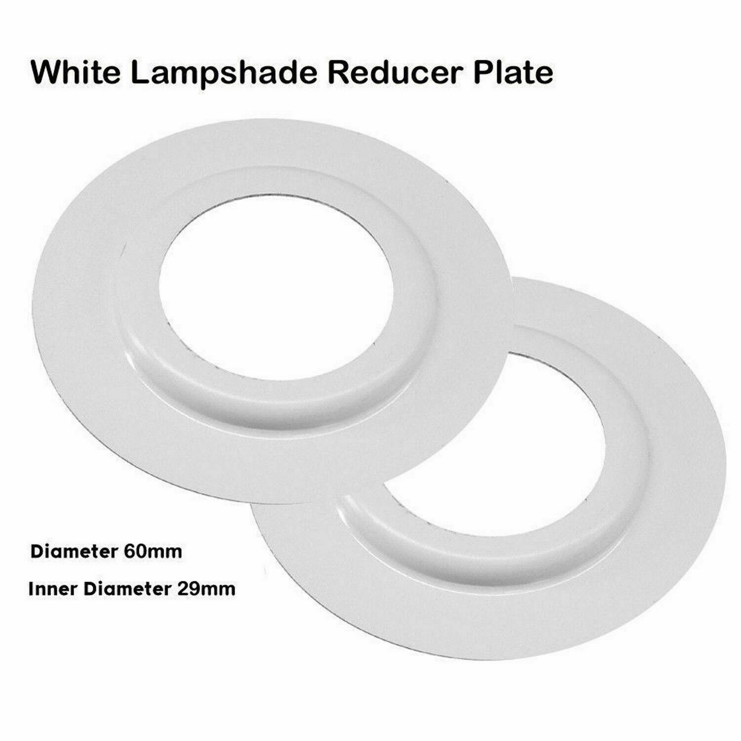 2x Placas Reductoras Anillo de Montaje de Luz Lámpara de Metal Pantalla Arandela Adaptador Convertidor - Imagen 8 de 9