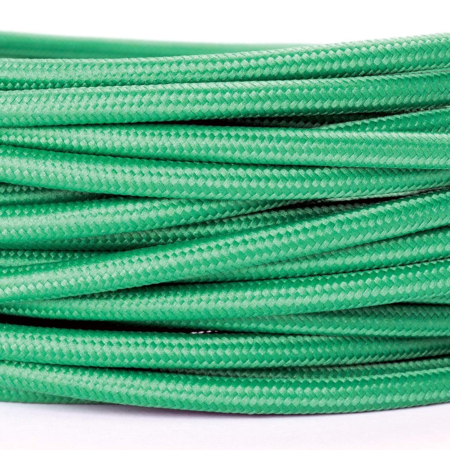 Runde 3 Kerne 3 AMP geflochtenes Stoffkabel Beleuchtungslampe Flex Vintage Stoffkabel - Bild 10 von 32