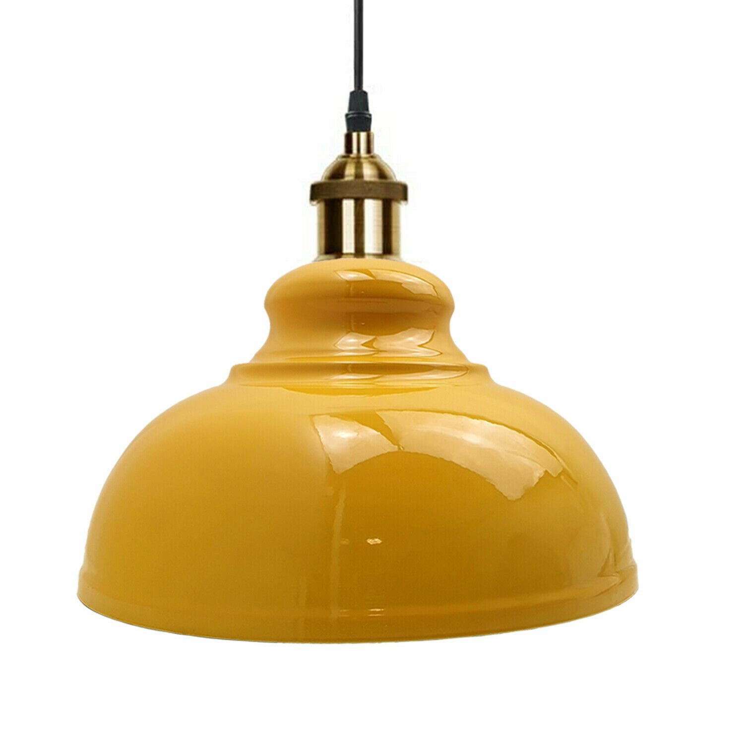 Lámpara Lámpara Metal Moderno Colgante Vintage Cúpula Tonos Techo Varios Colores - Imagen 19 de 25