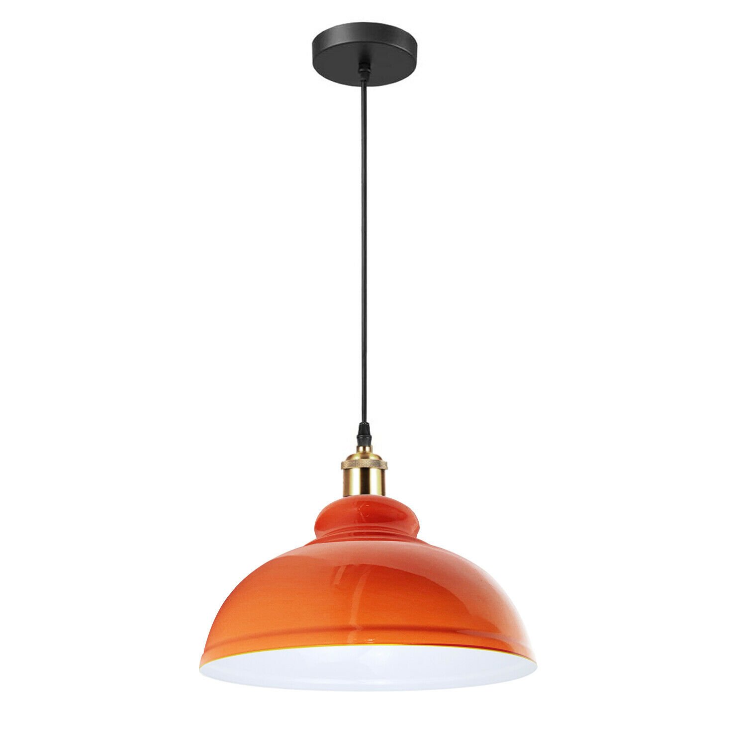 Lámpara Lámpara Metal Moderno Colgante Vintage Cúpula Tonos Techo Varios Colores - Imagen 25 de 25
