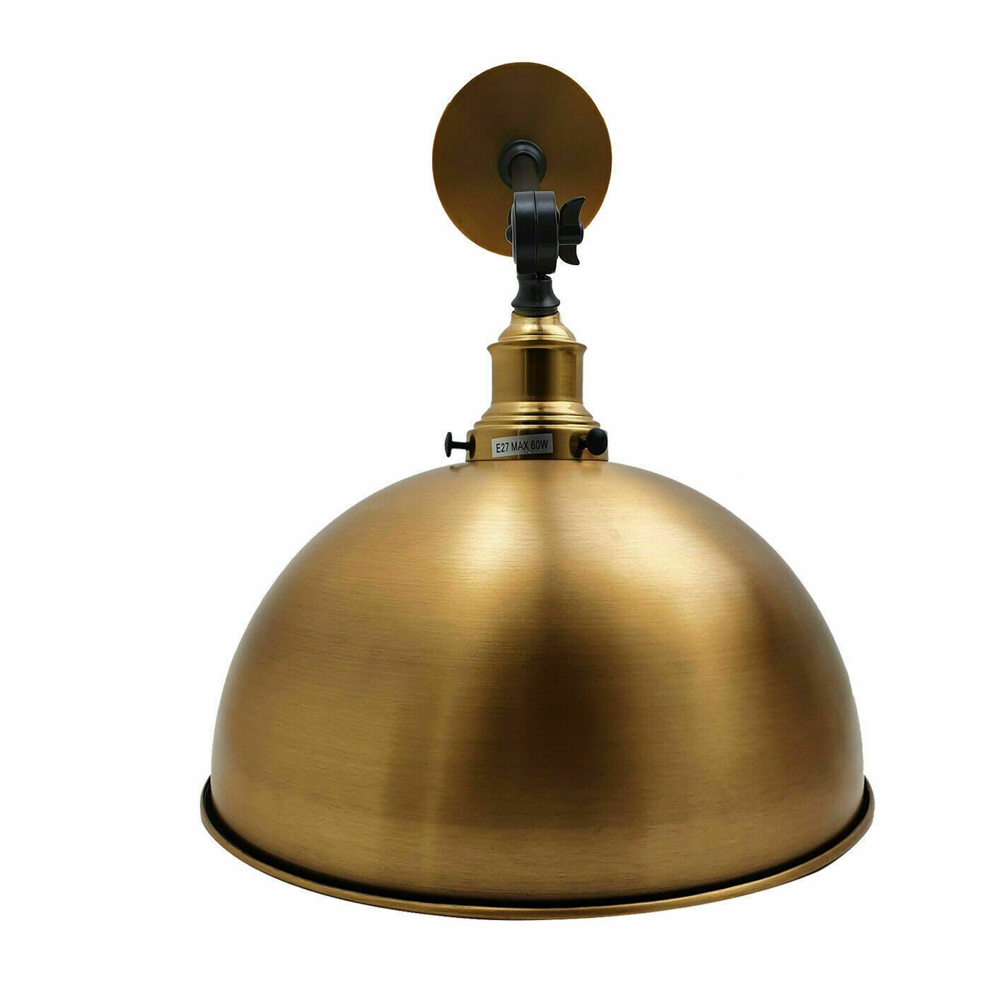 Lámparas de pared antiguas de metal con bombilla vintage de latón estilo industrial con tonos brillantes - Imagen 14 de 14