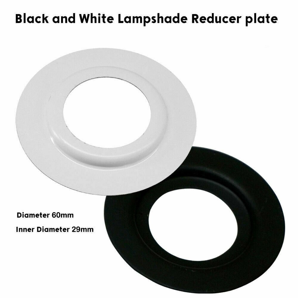 2x Placas Reductoras Anillo de Montaje de Luz Lámpara de Metal Pantalla Arandela Adaptador Convertidor - Imagen 9 de 9