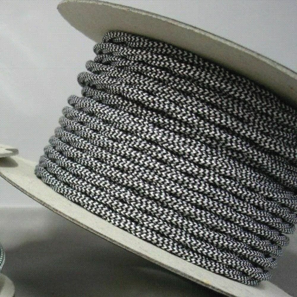 Vintage Color Fabric Cable Wire 2 Core Twisted Electric Light Lamp 5 Pack Cable - Picture 32 of 107