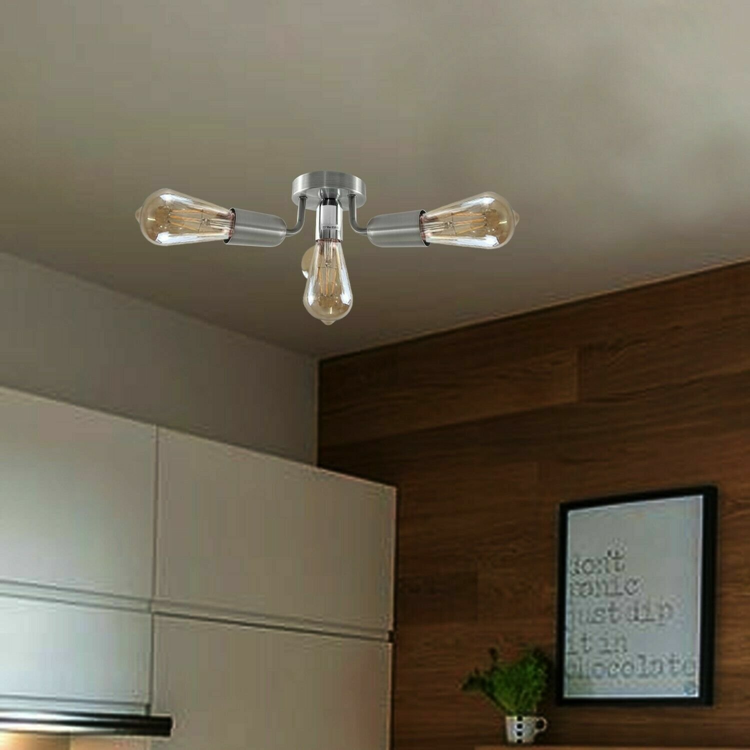 Lámpara de araña industrial con pantalla de techo colgante vintage/retro lámpara moderna Reino Unido - Imagen 24 de 24