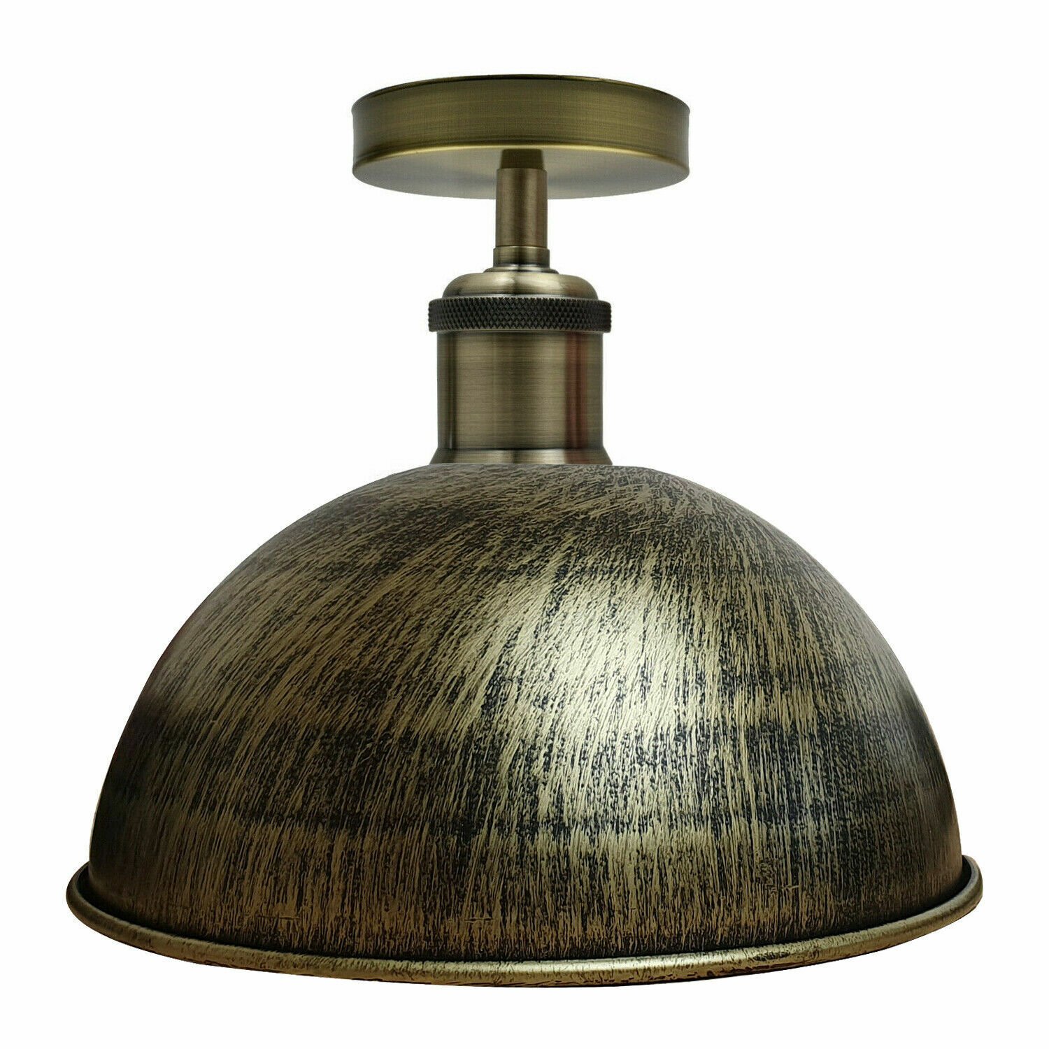 Moderne Vintage Industrial Unterputz Metall Deckenleuchte Pendelleuchte Schirm - Bild 6 von 13