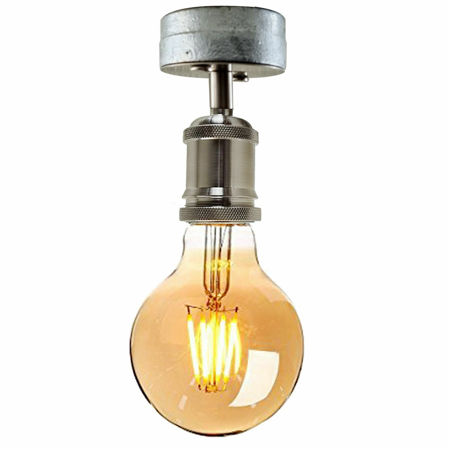 Industrial Retro Pendant Light Ceiling Lights Metal Lamp Galvanized Pip Fixture