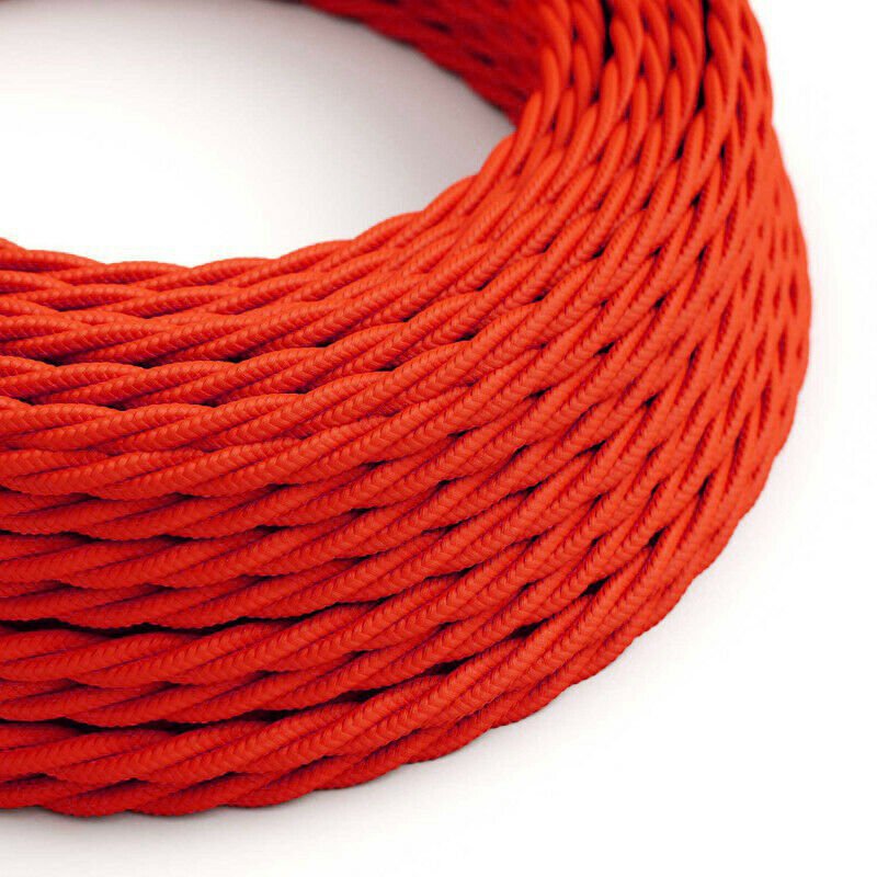 Vintage Color Fabric Cable Wire 2 Core Twisted Electric Light Lamp 5 Pack Cable - Picture 92 of 107