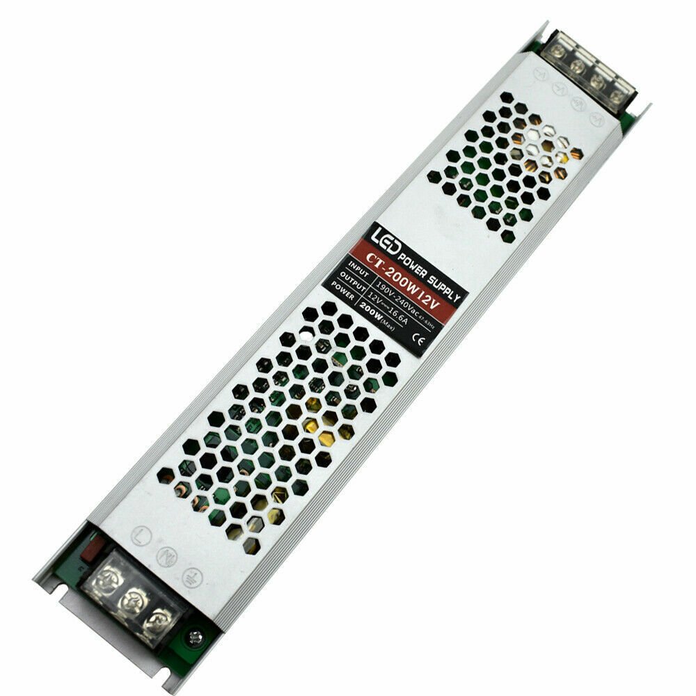 Transformador de fuente de alimentación de controlador LED DC12V 240 V ultra delgado para tira de LED - Imagen 11 de 14
