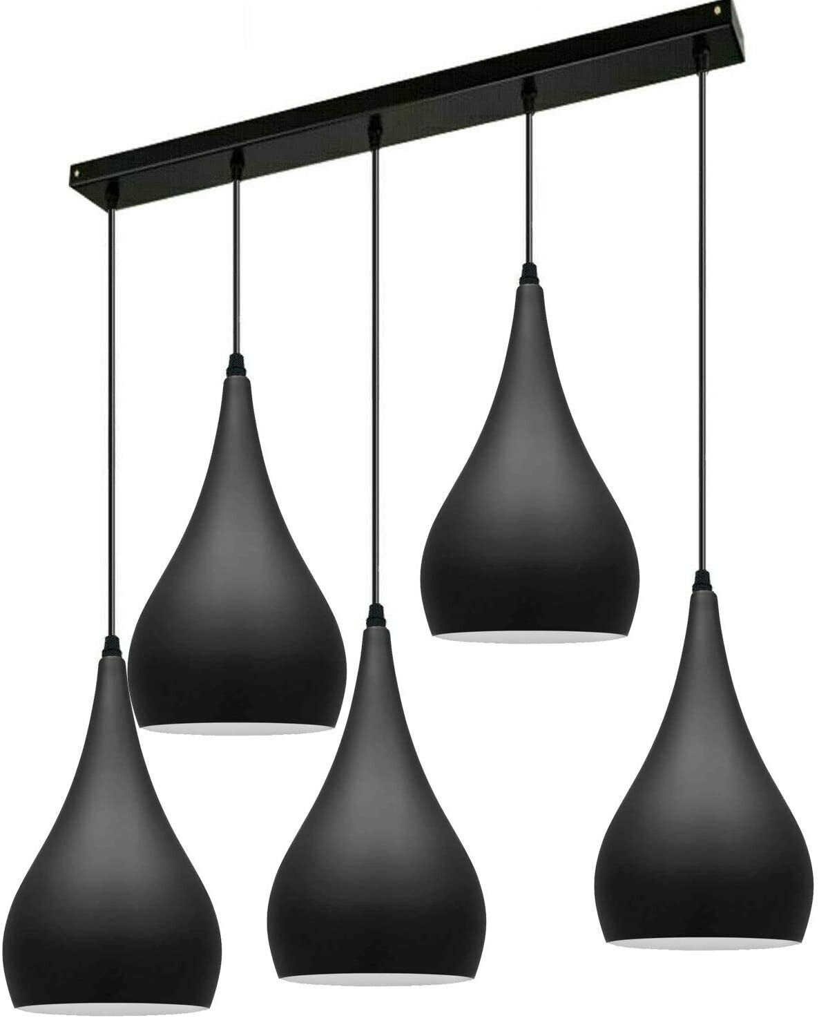 5 Köpfe Moderne Pendelleuchte Deckenlampe Hängekronleuchter Loft Café Leuchte - Bild 9 von 21