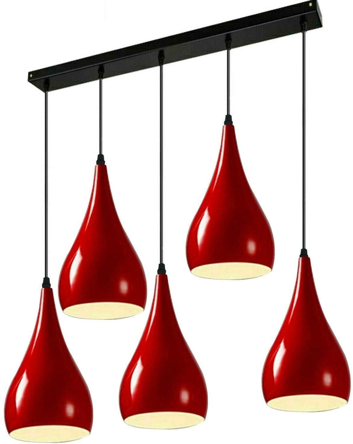5 Köpfe Moderne Pendelleuchte Deckenlampe Hängekronleuchter Loft Café Leuchte - Bild 15 von 21