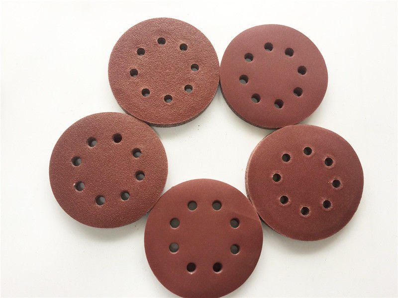 Disco de lijado/papel de lija 125 mm círculo 5" 8 almohadillas de orificios 40-600 GRIT - Imagen 32 de 32