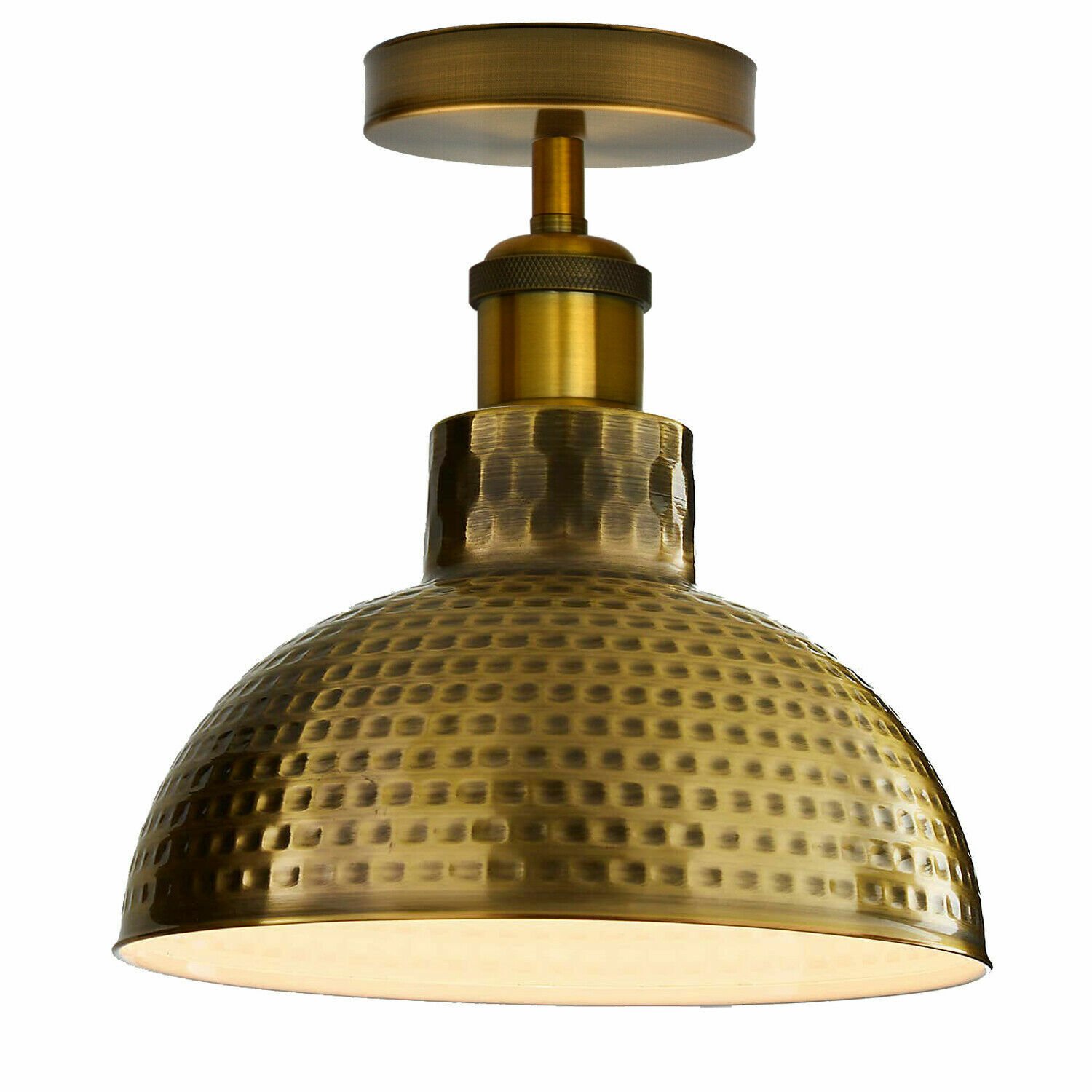 Colgante de techo de metal industrial vintage pantalla colgante moderno retro color claro - Imagen 9 de 23