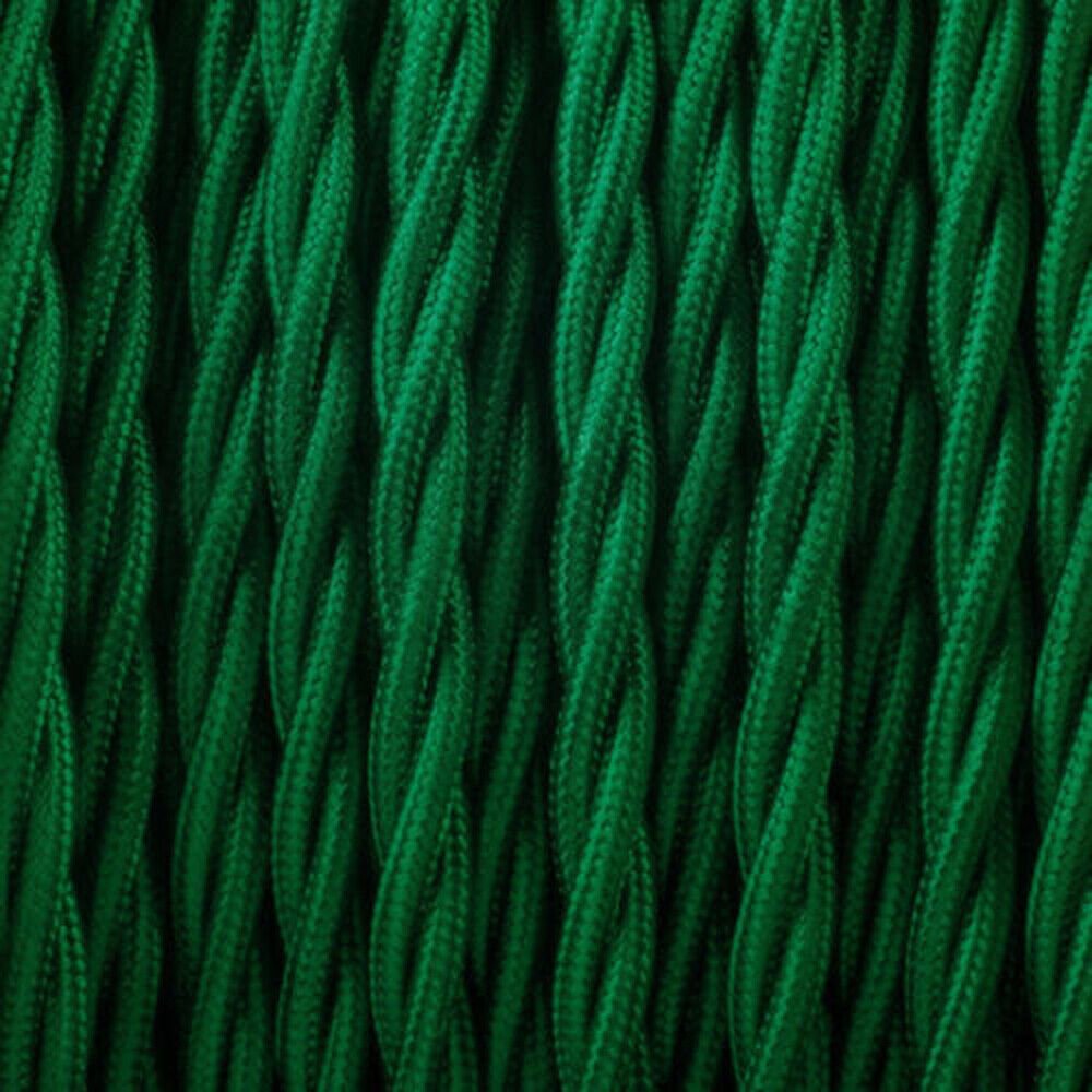 Vintage Color Fabric Cable Wire 2 Core Twisted Electric Light Lamp 5 Pack Cable - Picture 46 of 107