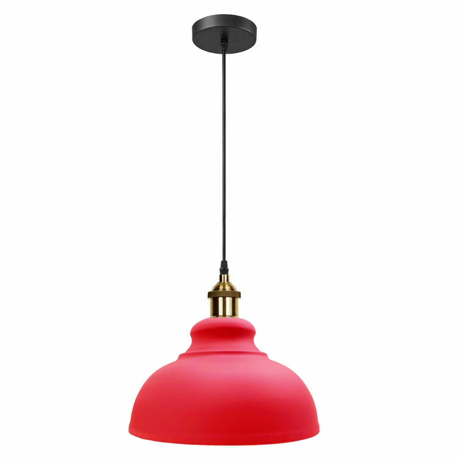 Lámpara Lámpara Metal Moderno Colgante Vintage Cúpula Tonos Techo Varios Colores - Imagen 10 de 25