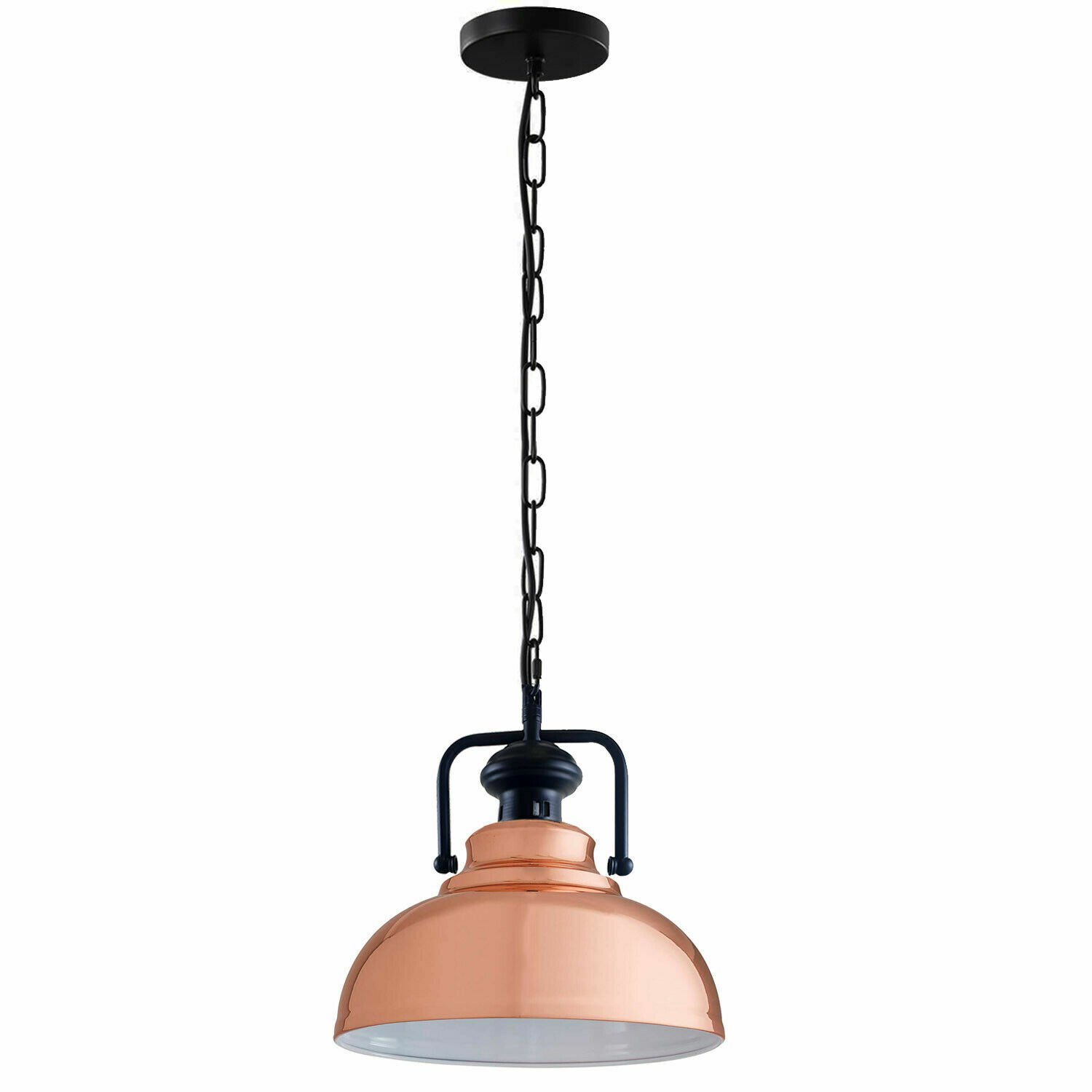 Metal Pendant Chain Light Shade Ceiling Lamp Industrial Bedroom Kitchen Lamps - Picture 21 of 25