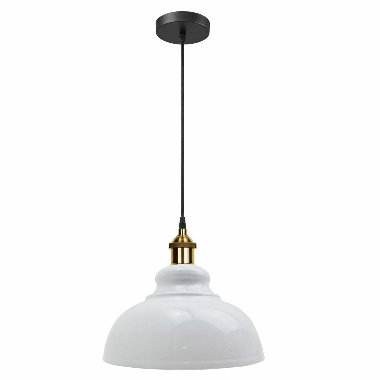 Lámpara Lámpara Metal Moderno Colgante Vintage Cúpula Tonos Techo Varios Colores - Imagen 12 de 25