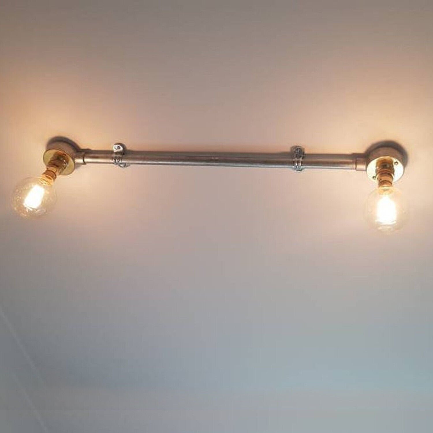 Industrial Vintage Style Wall or Ceiling Light 1 /2 /3 /4 B22 Bar Conduits Light - Picture 20 of 33