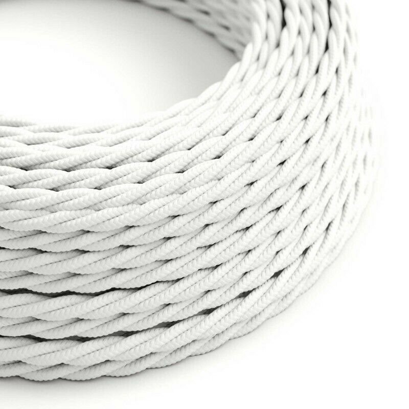 Vintage Color Fabric Cable Wire 2 Core Twisted Electric Light Lamp 5 Pack Cable - Picture 105 of 107