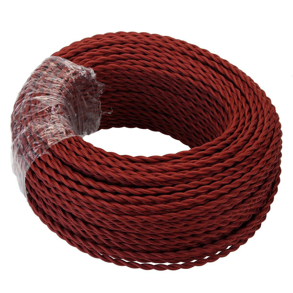 Vintage Color Fabric Cable Wire 2 Core Twisted Electric Light Lamp 5 Pack Cable - Picture 86 of 107