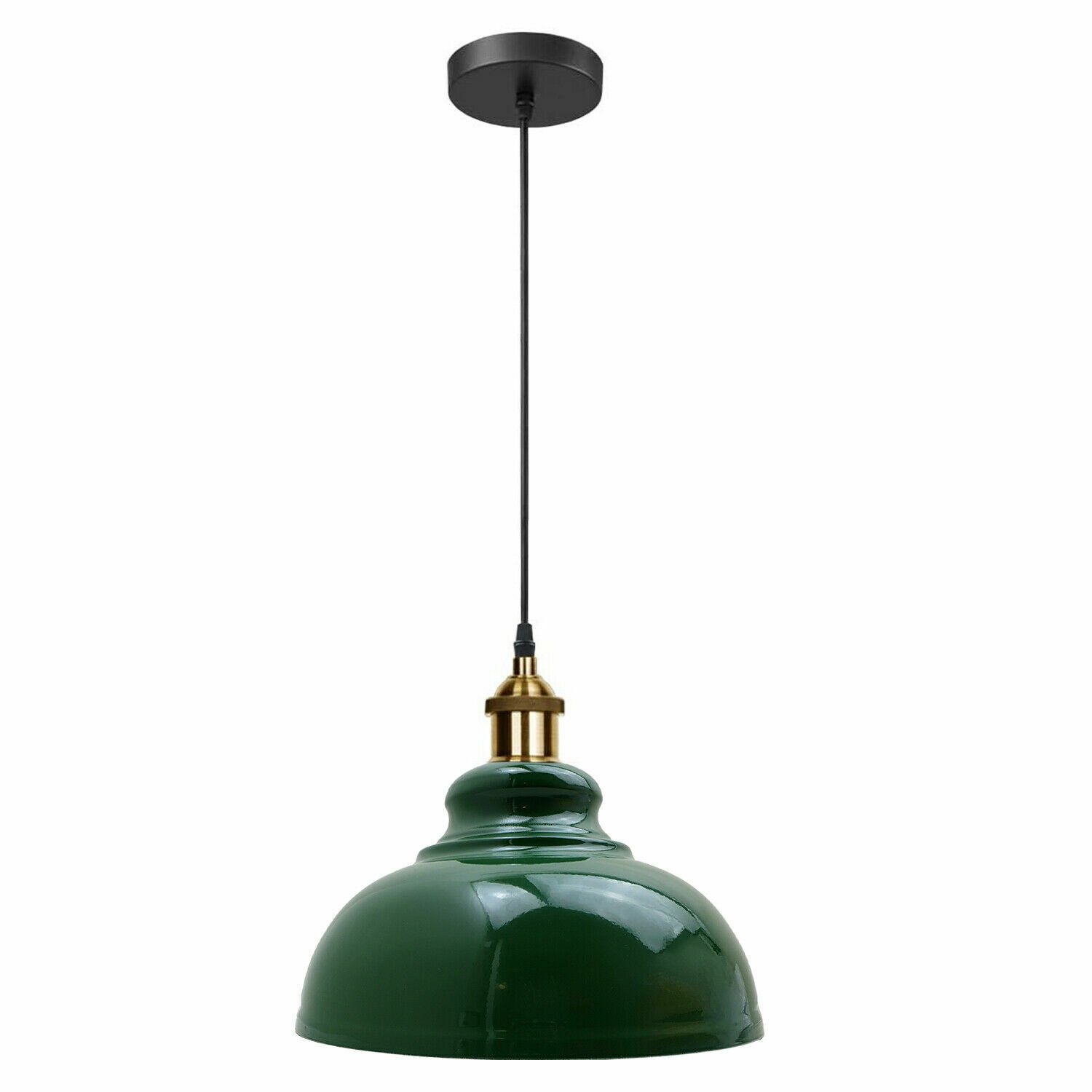 Lámpara Lámpara Metal Moderno Colgante Vintage Cúpula Tonos Techo Varios Colores - Imagen 22 de 25