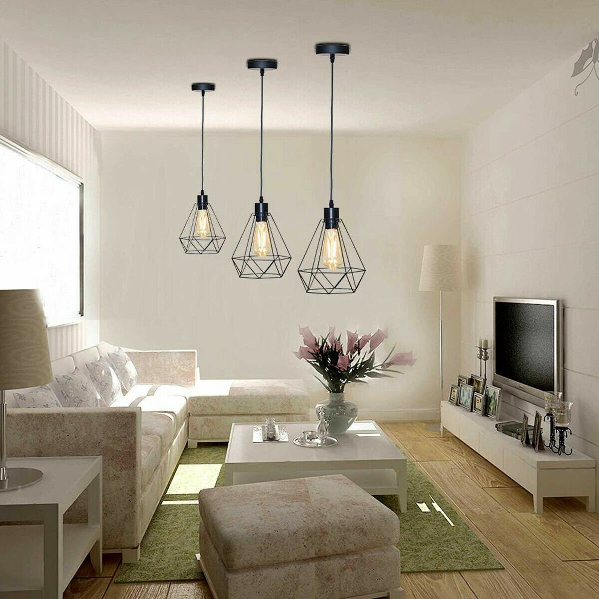Lámpara colgante vintage de metal con pantalla industrial retro luces de techo suspendidas - Imagen 19 de 48
