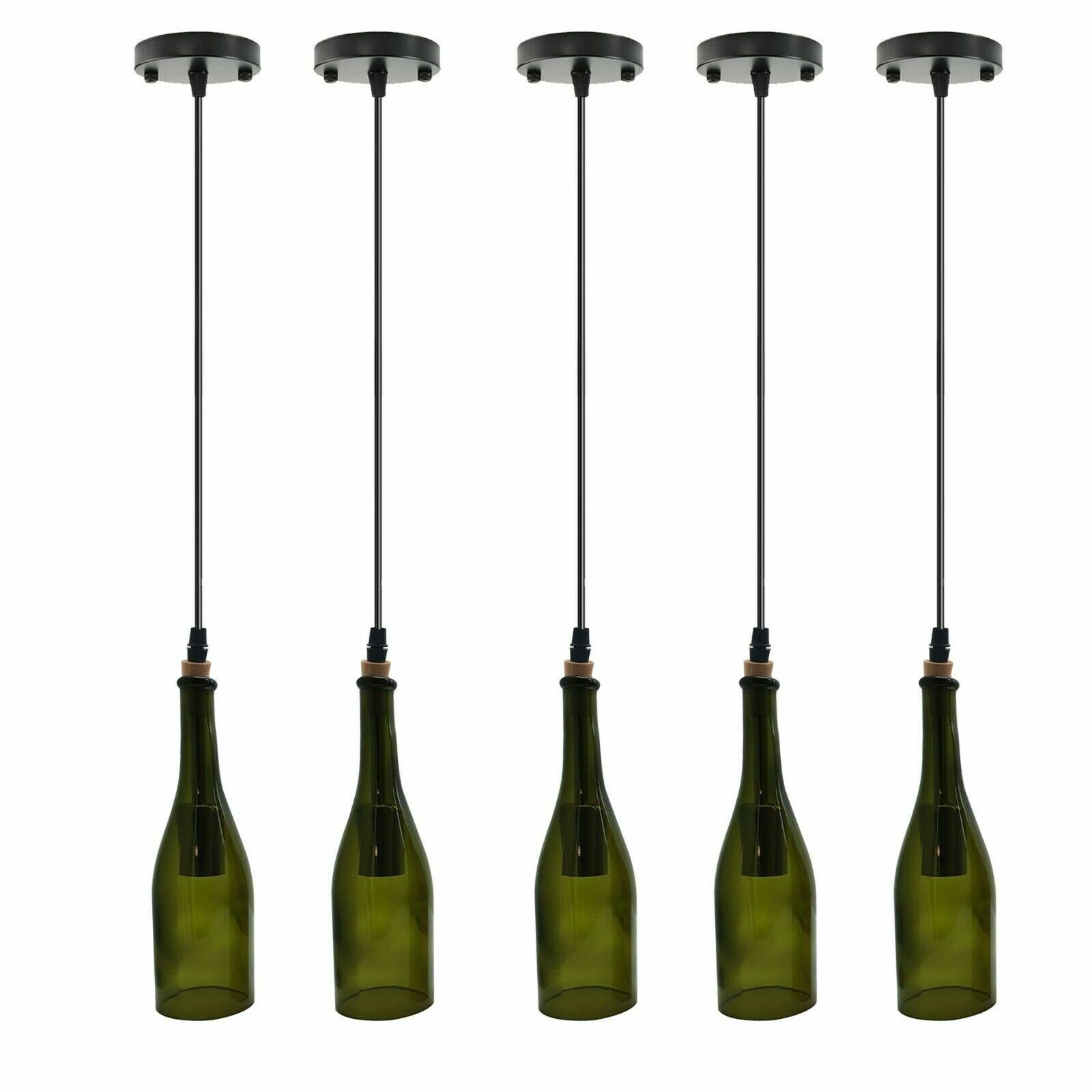 Moderne Deckenlampe Weinflasche Kronleuchter Pendelleuchte Hängelampenschirm - Bild 25 von 34