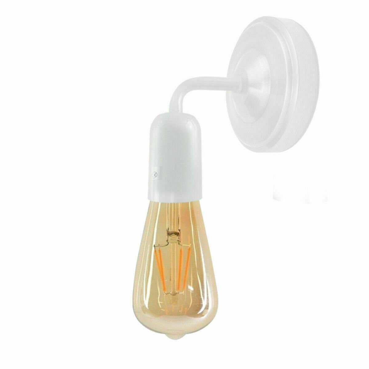 Kit de iluminación de montaje de soporte de lámpara de pared colgante flexible de tela rosa de techo - Imagen 15 de 54