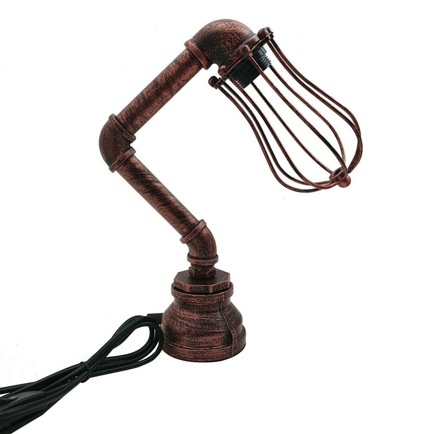 Nachtlampe Industrie Metall Wohnzimmer Schreibtisch Tisch Licht Ballon LED Birne UK - Bild 31 von 32