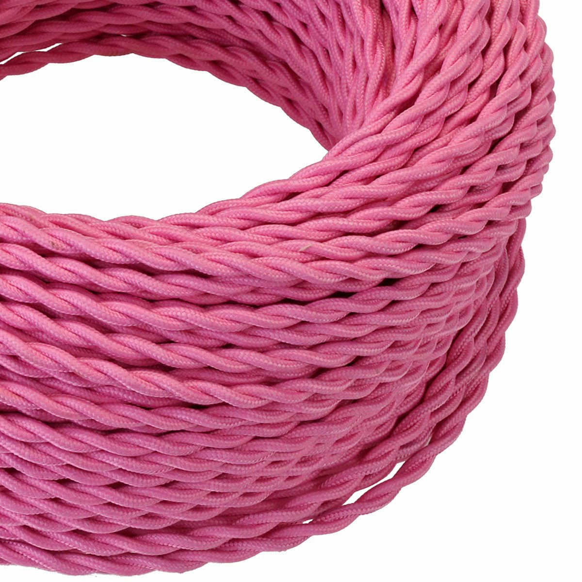 Geflochten 2/3 Kern Twisted 3 Kern Rund Rose Pink Flex Vintage Kabel Größe 0,75 mm UK - Bild 8 von 14
