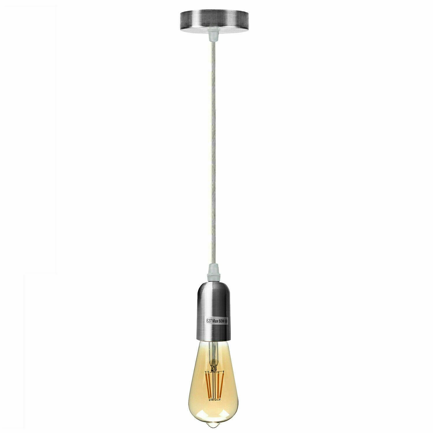 Kit de iluminación de montaje de soporte de lámpara de pared colgante flexible de tela rosa de techo - Imagen 43 de 54