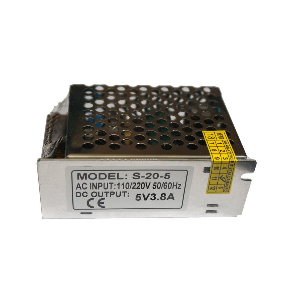 2 x DC 5V Driver AC 230V Fuente de alimentación 10W/20W Transformador para tira de luz LED Reino Unido - Imagen 6 de 6