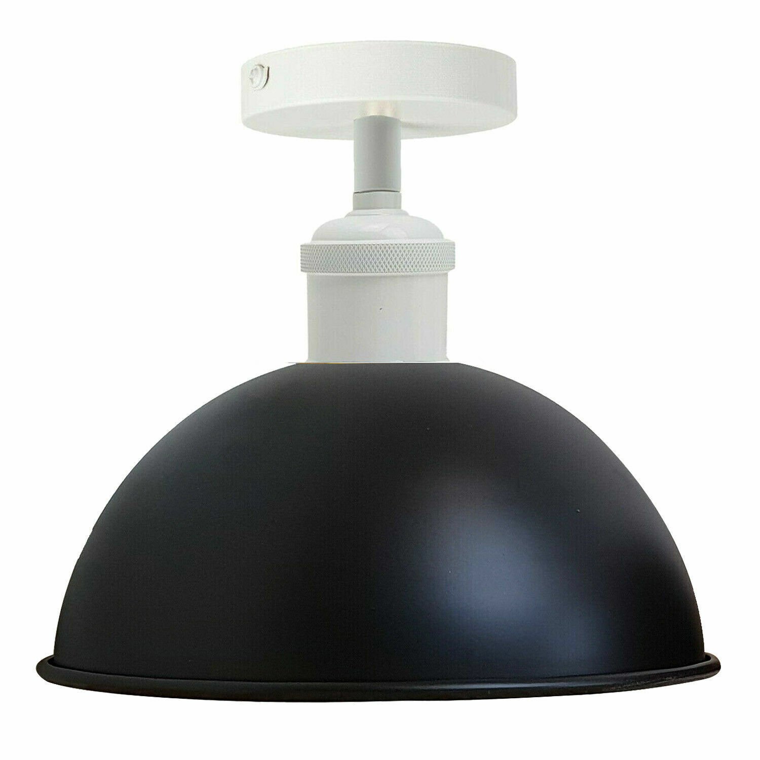 Moderne Vintage Industrial Unterputz Metall Deckenleuchte Pendelleuchte Schirm - Bild 11 von 13