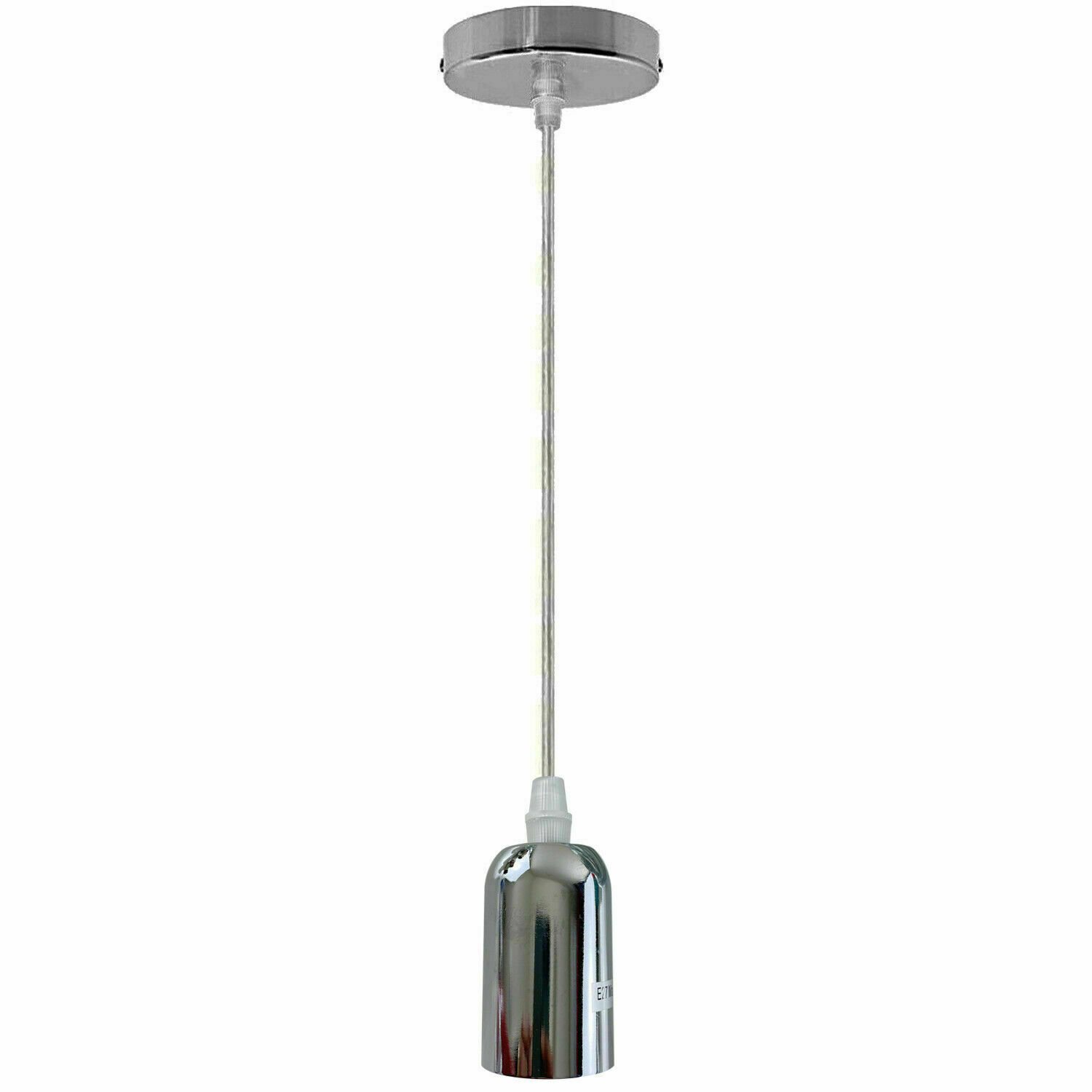 Kit de iluminación de montaje de soporte de lámpara de pared colgante flexible de tela rosa de techo - Imagen 35 de 54