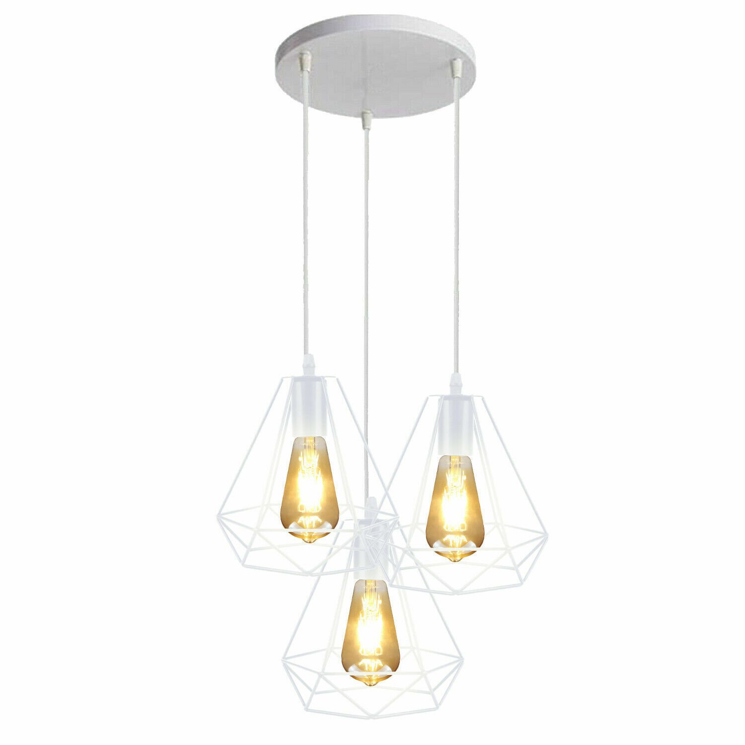 Lámpara colgante vintage de metal con pantalla industrial retro luces de techo suspendidas - Imagen 40 de 48