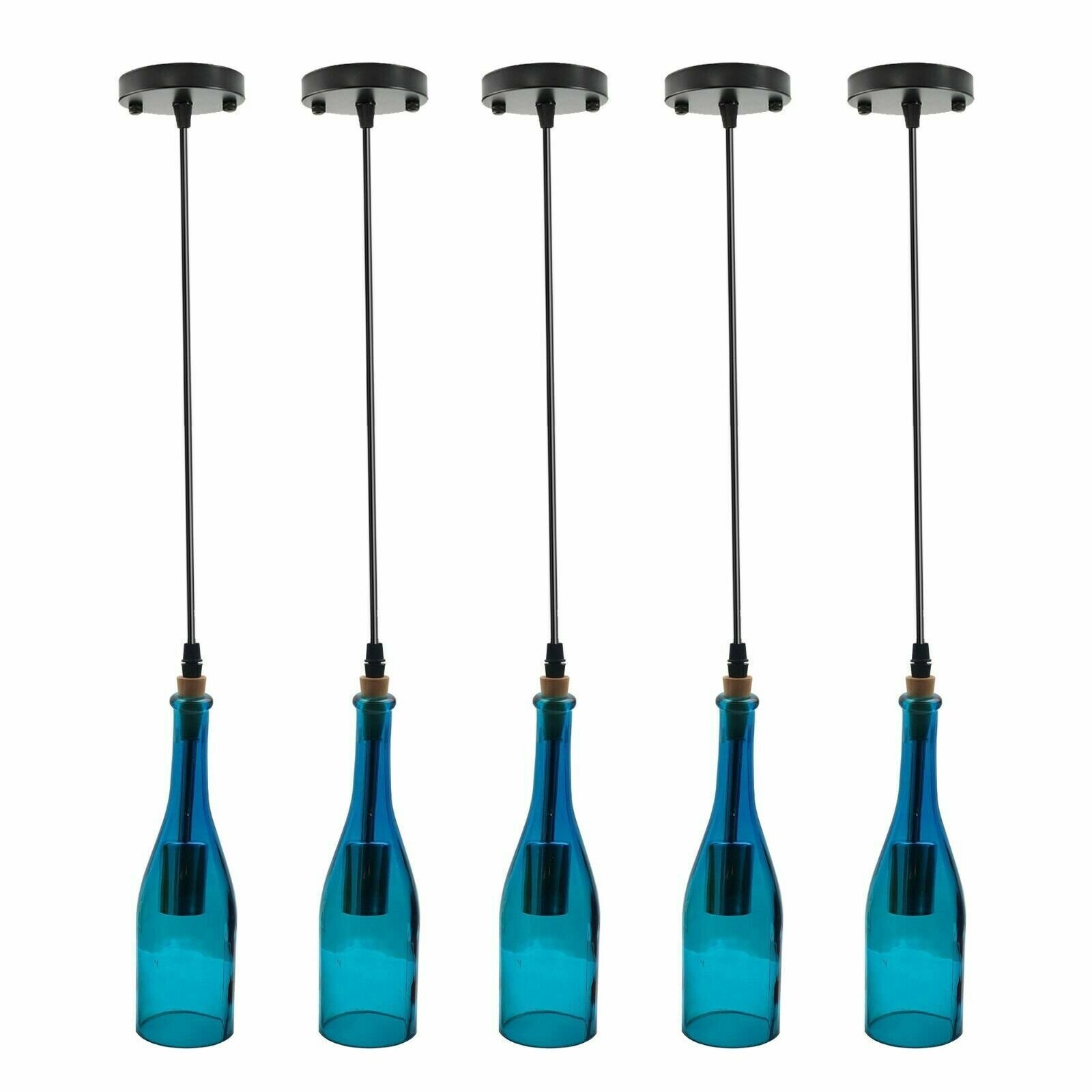 Moderne Deckenlampe Weinflasche Kronleuchter Pendelleuchte Hängelampenschirm - Bild 18 von 34