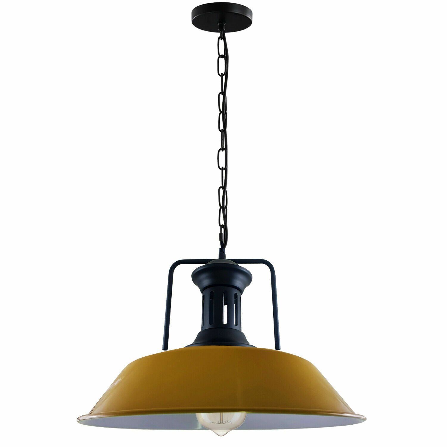 Moderne industrielle Retro Vintage Deckenanhänger Leuchte Lampenschirm Kronleuchter Lampe - Bild 30 von 42