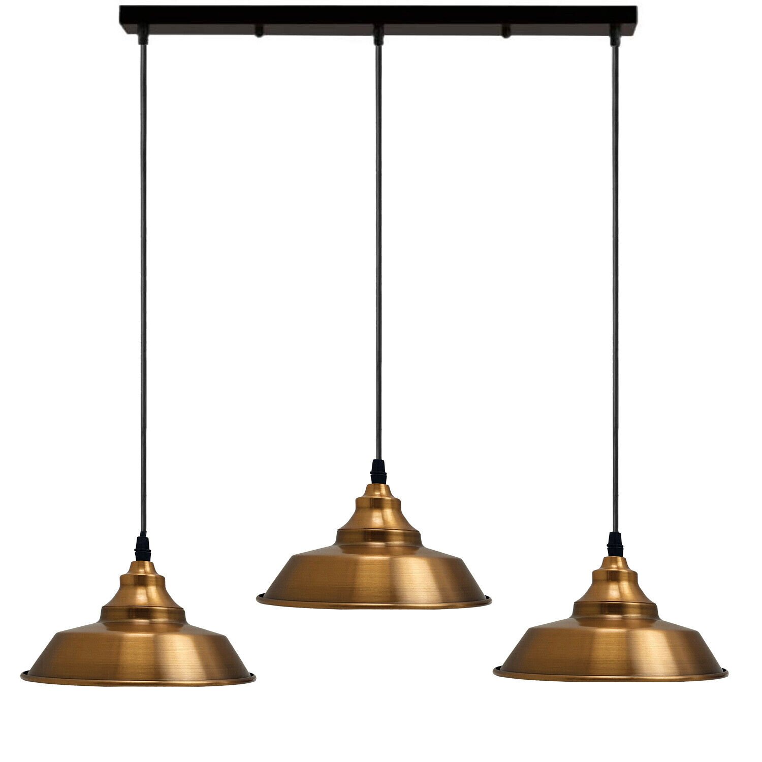 Moderne Retro Industrie Loft Vintage Deckenlampe Schirm Kronleuchter Pendelleuchte - Bild 13 von 18