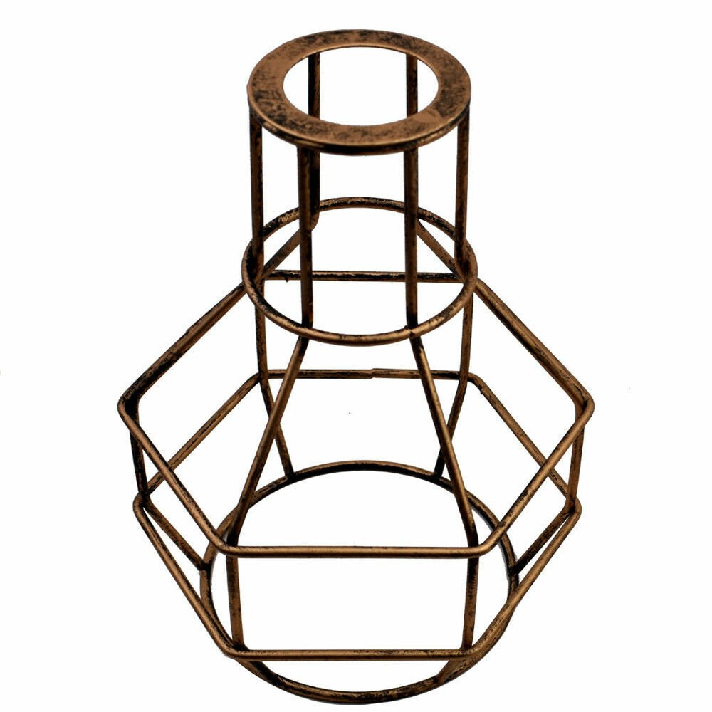 Jaula de metal industrial vintage negra cafetería bar loft colgante pantalla de luz pantalla - Imagen 22 de 25